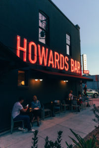 Howards Bar and Club exterior patio seating