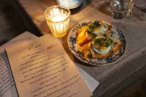 Egg and Anchiove Toast with Rosie's Wine Bar menu